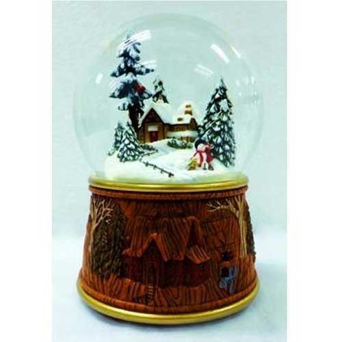 Snow globe made of poly stone 100mm