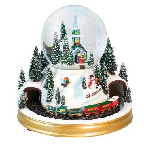 Snow globe “Blue church with...