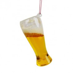 3.3-4"glass beer glass orn...