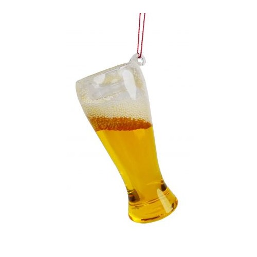 3.3-4"glass beer glass orn pint
