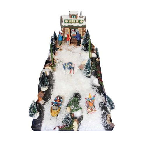 Ski Slope Base Christmas Village 42×25×15cm