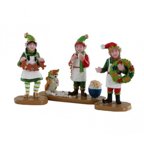 CRAFTY ELVES, SET OF 3