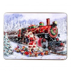 Santa's Train cookie tin...
