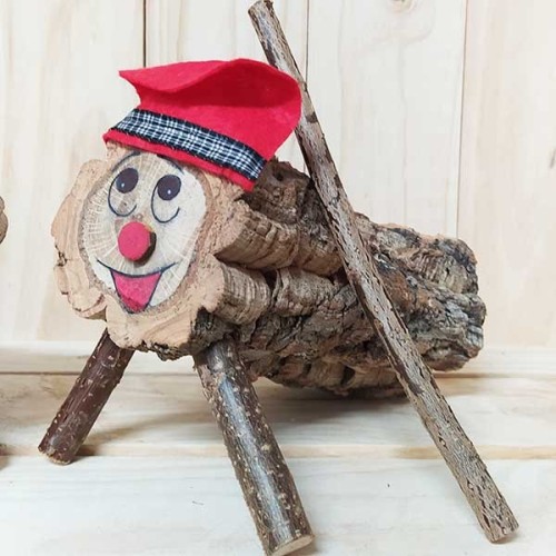Tió de Nadal Joan 7x20cm
