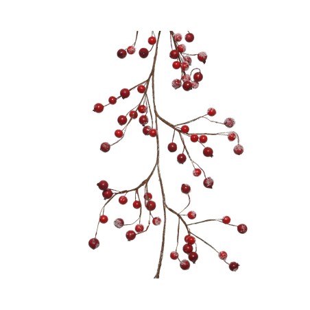 Garland foam glitter, snow berries 2x13x130cm