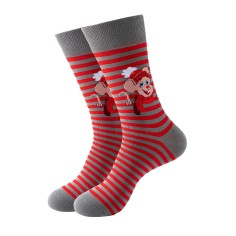 Sock - Grey/red mouse