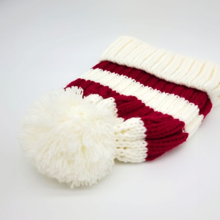 Santa beanie - Red/white striped