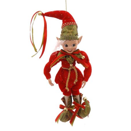 40cm Red green elf