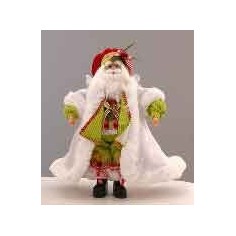 45cm Red green Santa w/stand