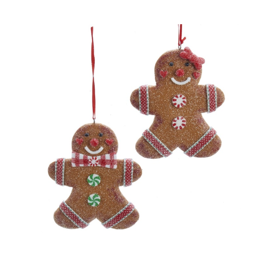 Claydough gingerbread man orn 2/a