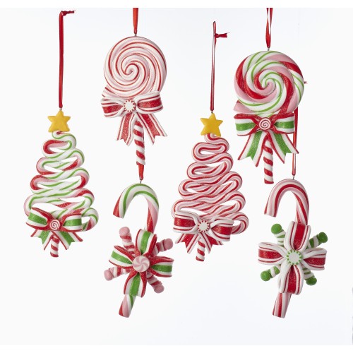 4.75-5.25"claydough candy cane