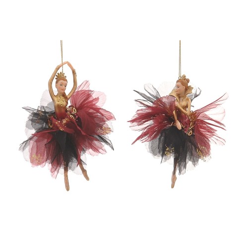 15,20cm burgundy ballerina ornament