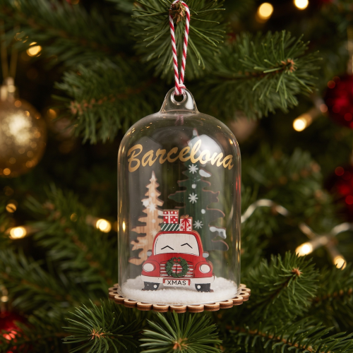 Barcelona Dome Christmas Car