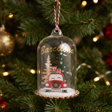 Barcelona Dome Christmas Car