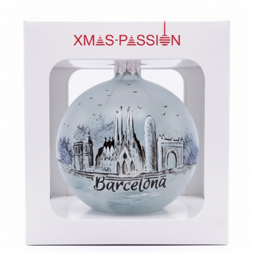 Bola de Navidad de Barcelona - Blue Skyline