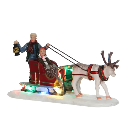 Reindeer sleigh battery operated