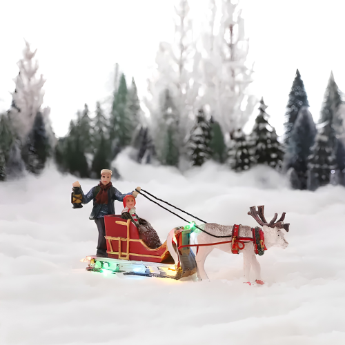 Reindeer sleigh battery operated