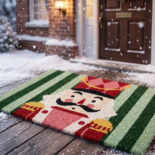 Doormat nutcracker green