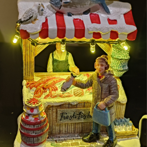 Fish market battery operated