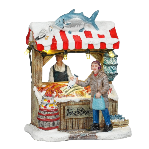 Fish market battery operated