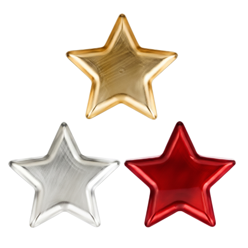 Plato Estrella Reciclable