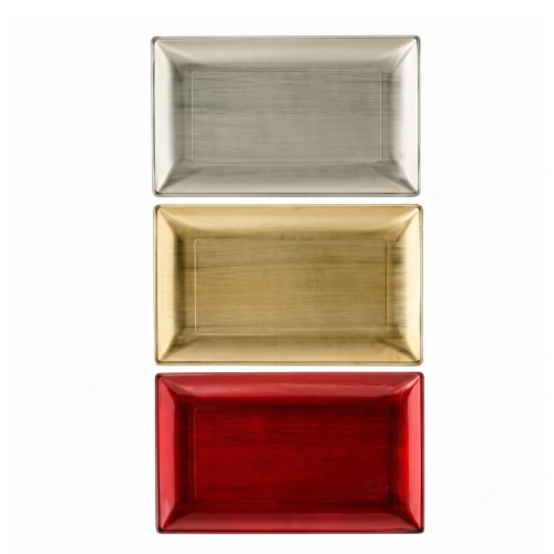 Ovaler Teller aus recyceltem Kunststoff