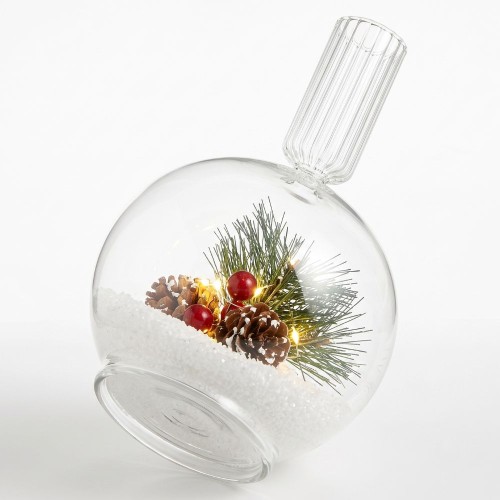 Portavelas de Cristal Luces LED a Pilas