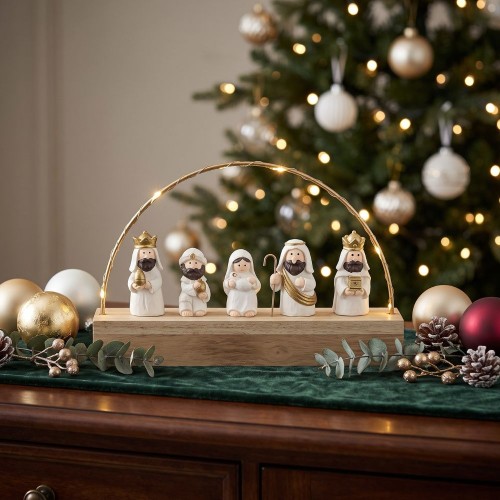 Sustainable Wooden Nativity Scene