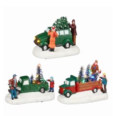 Car with tree 3 assorted display battery operated