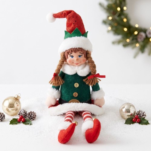 Decoration boy-girl red green 2 assorted