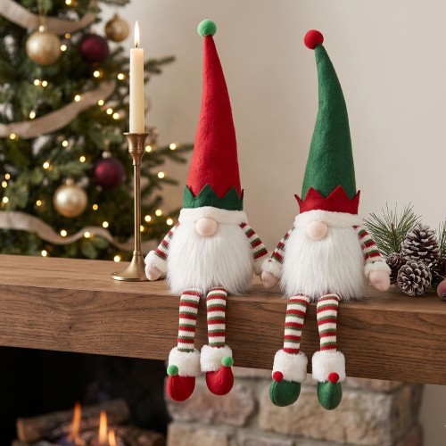 Gnomo Navideño con Piernas Colgantes