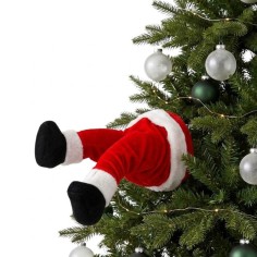 Santas legs red
