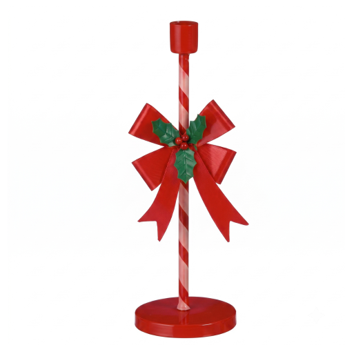 Portavelas con Lazo Rojo 15 x 8,5 cm