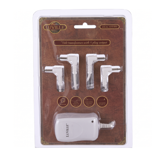 Switch adapter 4.5 volt 4 plugs out Luville male
