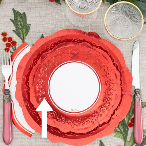Pack 8 Platos Pequeños Cartón reciclable