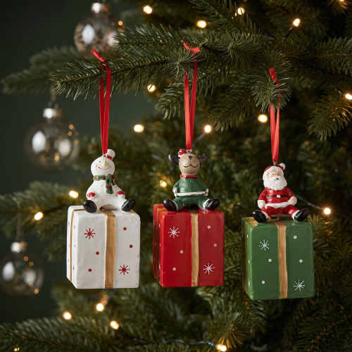 Santa Claus, Snowman and Reindeer Decorations
