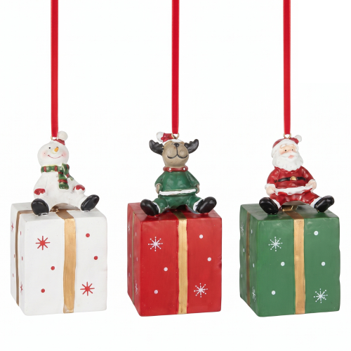 Santa Claus, Snowman and Reindeer Decorations