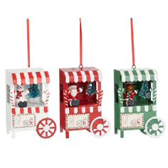 Adornos de Puestos de Mercado Navideño