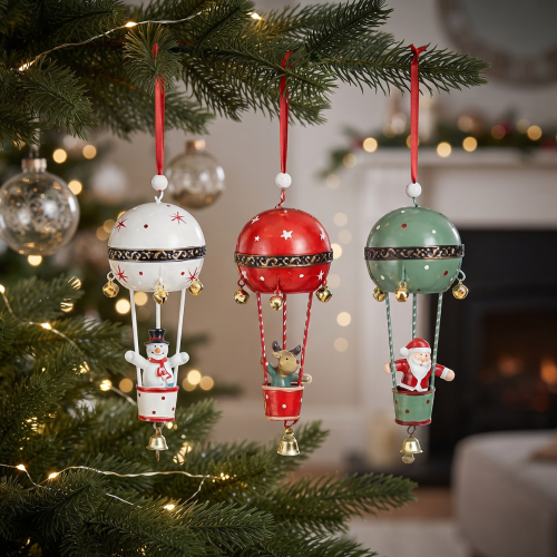 Adornos Navideños de Globo Aerostático
