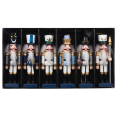 Set de Adornos Navideños 6 Cascanueces Pequeños