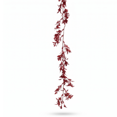 Garland leaves red 180cm