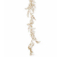 Garland leaves gold 180cm
