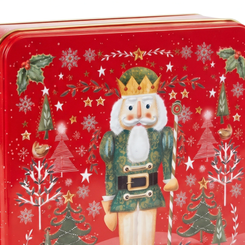 Caja Metálica Multiusos Navideña "Cascanueces"