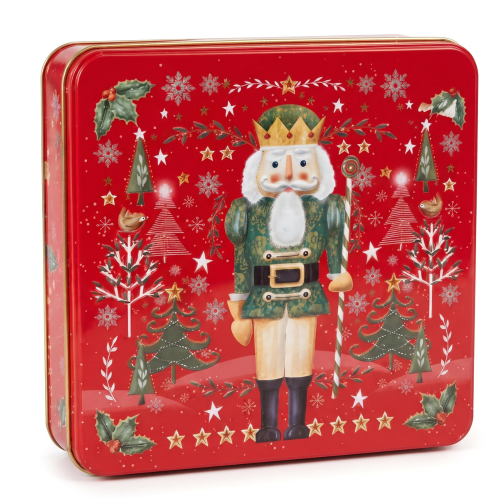 Caja Metálica Multiusos Navideña "Cascanueces"
