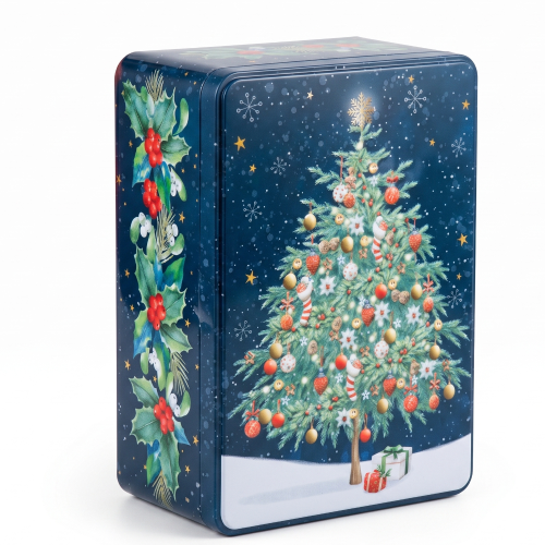 Caja Metálica Multiusos árbol de navidad