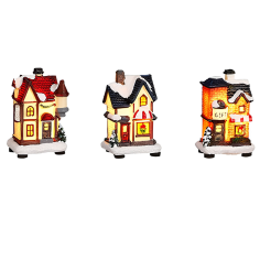 s House 3 assorted display battery operated