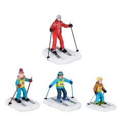 Ski teacher with children