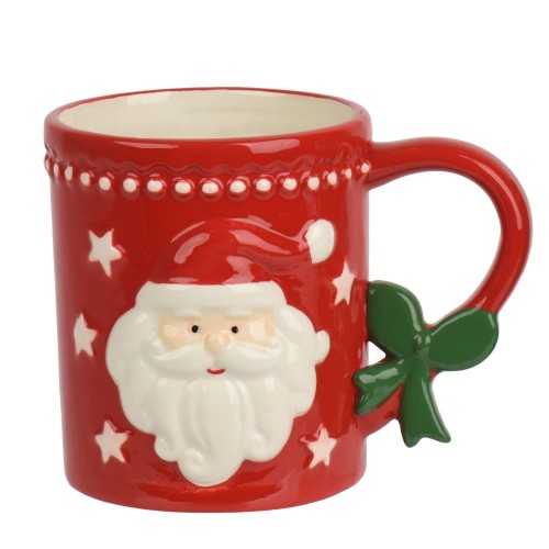 Taza de Dolomita Papá Noel Rojo