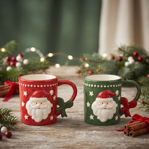 Dolomite Mug Green Santa Claus