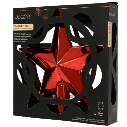 Puntero de Árbol en Forma de Estrella Roja